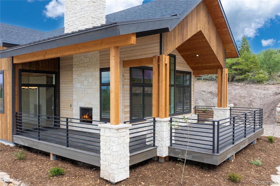 Front exterior of a new home in , Granby, CO, highlighting curb appeal (Image 27).