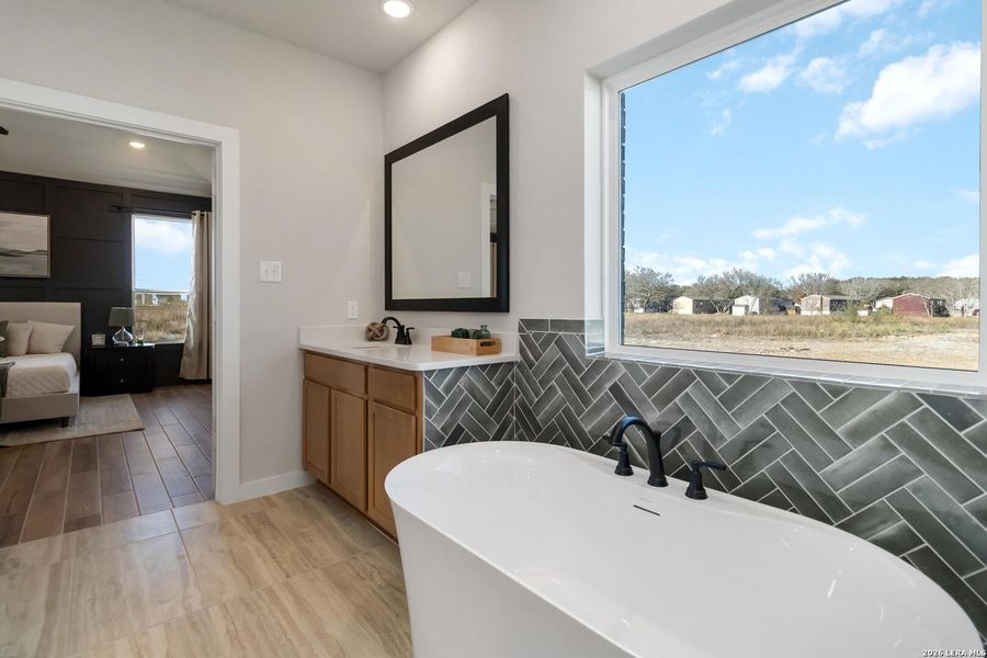 Furnished interior view inside a new home in Alamo Estates, San Antonio (Image 6).