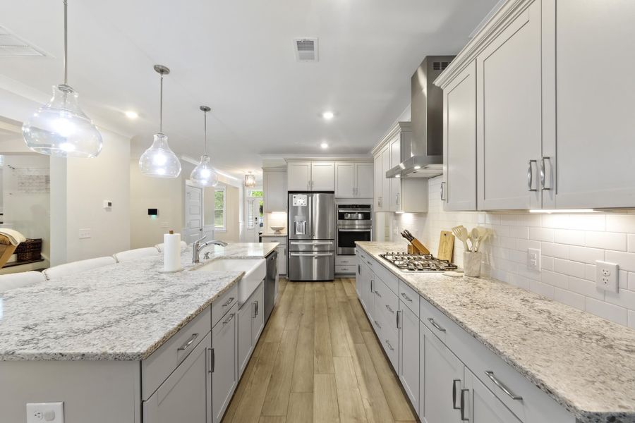 Furnished interior view inside a new home in Cordgrass Landing, Johns Island (Image 41).