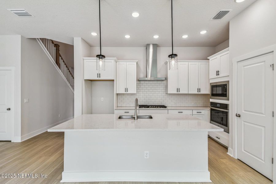 Furnished interior view inside a new home in Kettering at eTown - Paired Villas, Jacksonville (Image 4).