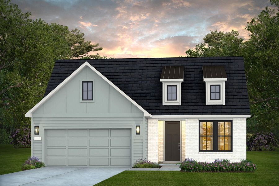 Representative exterior photo of a completed home built from the Mainstay by Del Webb in Del Webb Bridgeland, Cypress, TX (Image 5).