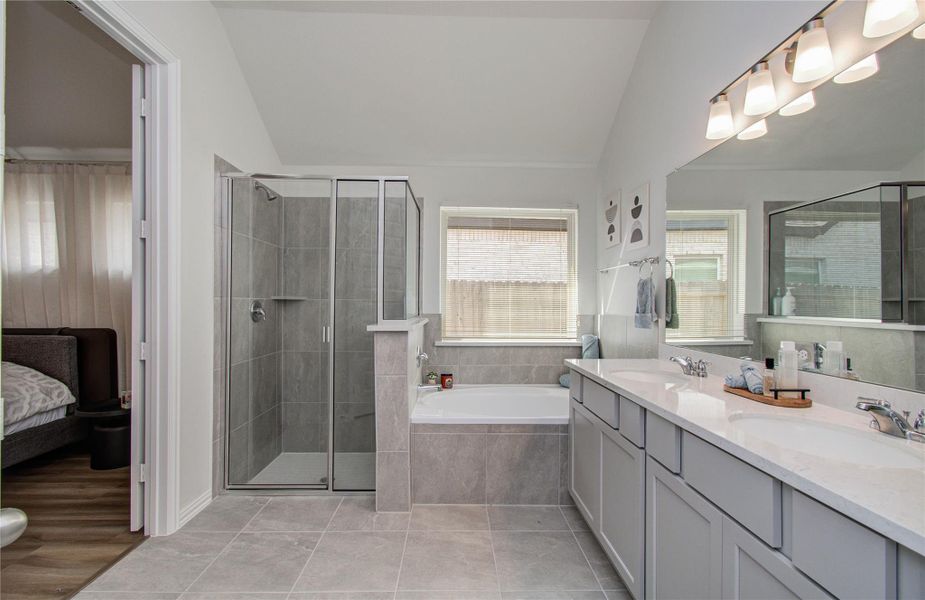 Furnished interior view inside a new home in Sunterra, Katy (Image 18).