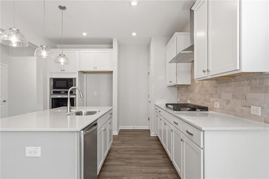 Furnished interior view inside a new home in Riverwood, Dallas (Image 59).