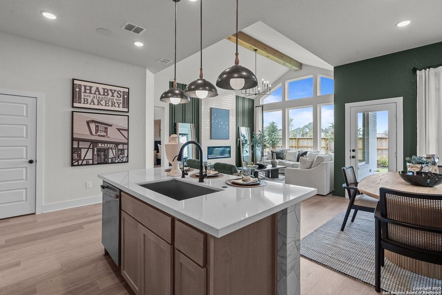 Furnished interior view inside a new home in Stillwater Ranch, San Antonio (Image 19).