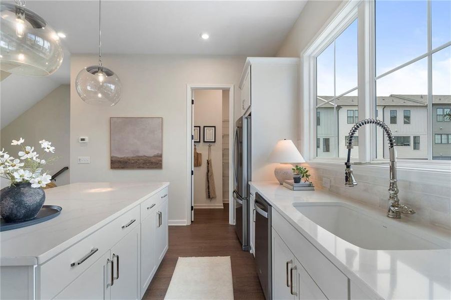 Furnished interior view inside a new home in , Alpharetta (Image 29).