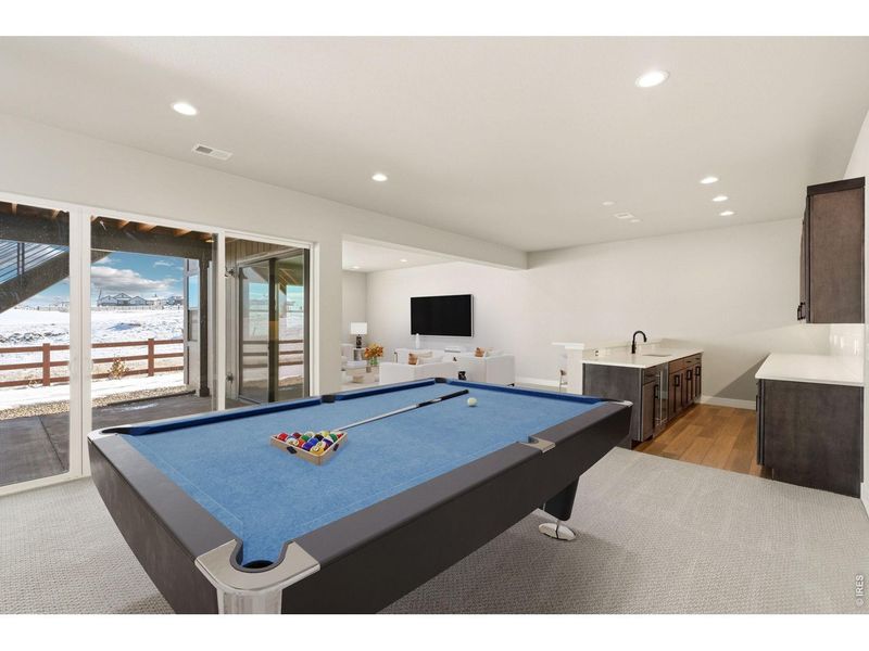 Furnished interior view inside a new home in RainDance, Windsor (Image 10).
