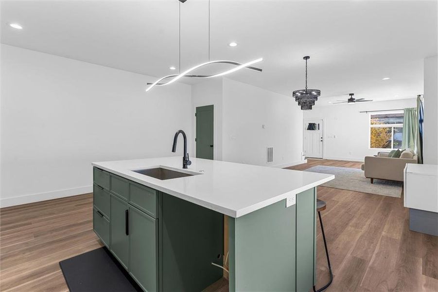 Furnished interior view inside a new home in , Atlanta (Image 50).