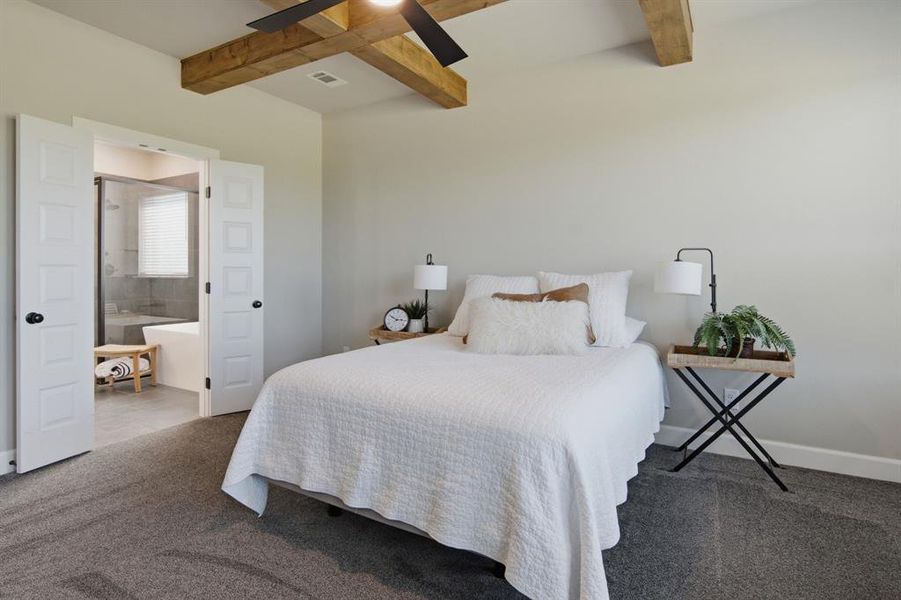 Furnished interior view inside a new home in , Burleson (Image 18).