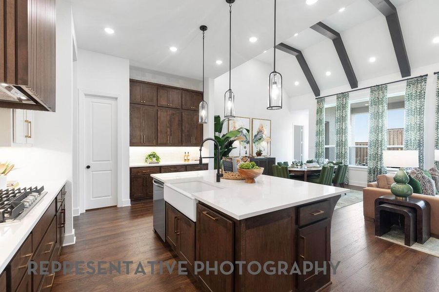 Furnished interior view inside a new home in ARTAVIA, Conroe (Image 16).