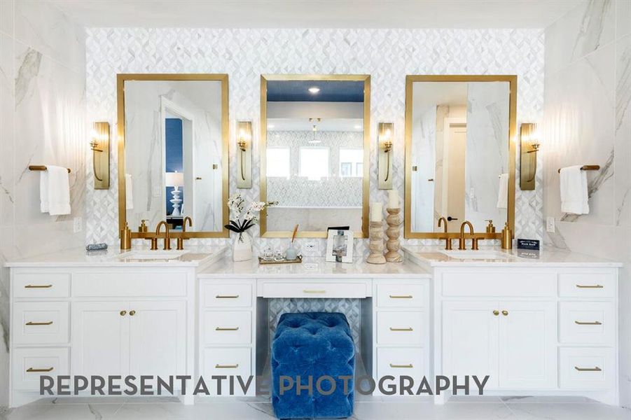 Furnished interior view inside a new home in Cambridge Crossing, Celina (Image 16).