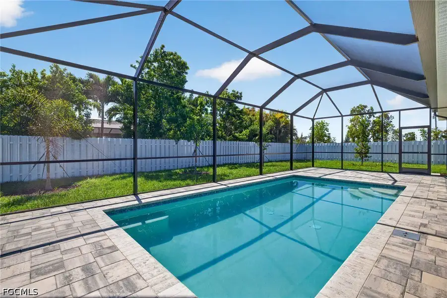 Exterior details and patio area of a home in Cape Coral, Cape Coral (Image 3).