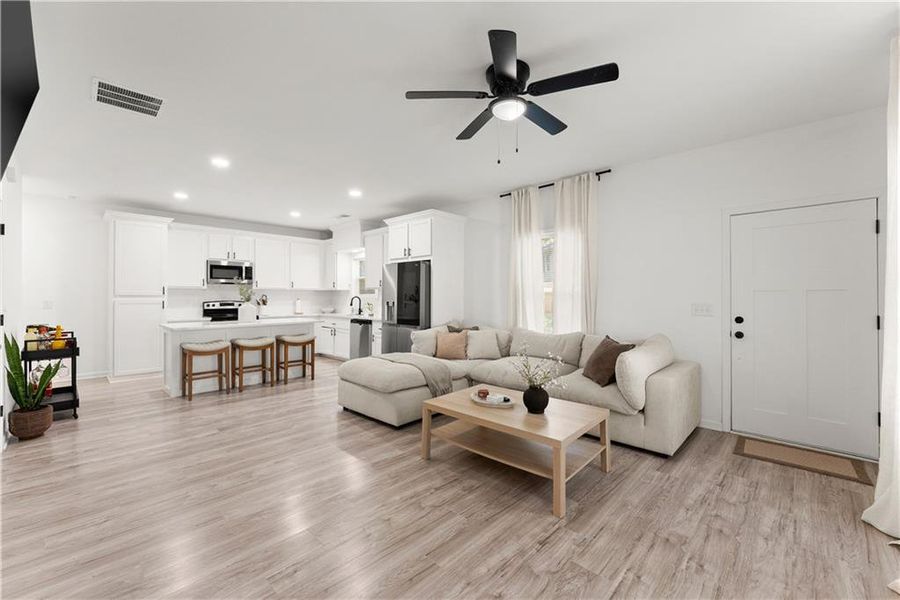Furnished interior view inside a new home in , Lula (Image 18).