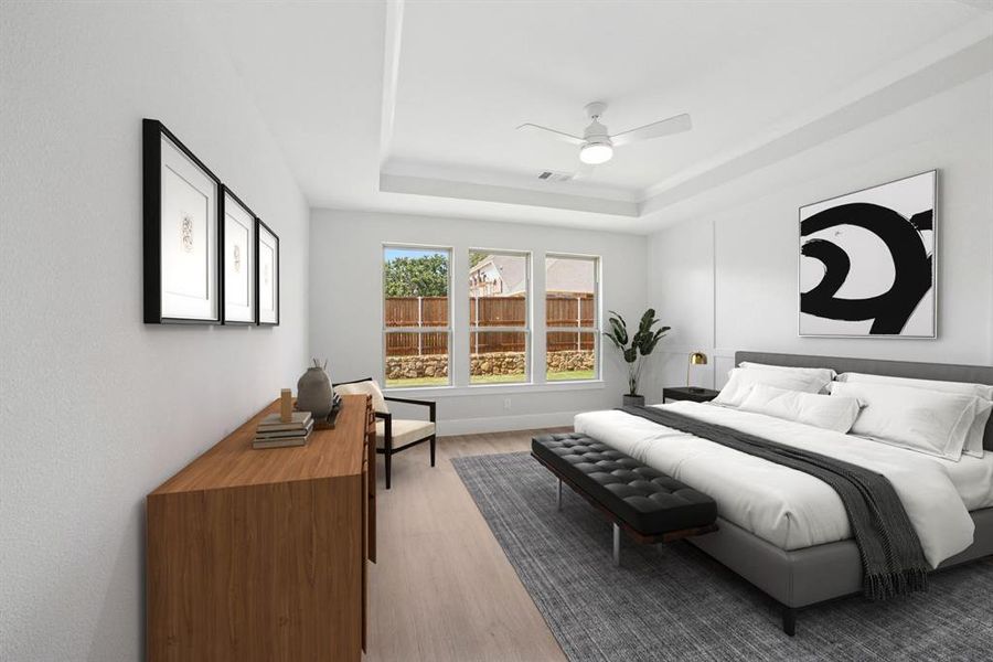 Furnished interior view inside a new home in Sterling Greene, Arlington (Image 7). Furnished interior view inside a new home in Sterling Greene, Arlington (Image 7).