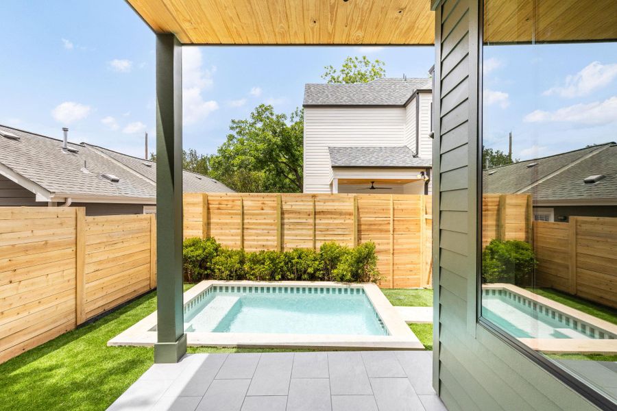 Exterior details and patio area of a home in , Austin (Image 28).