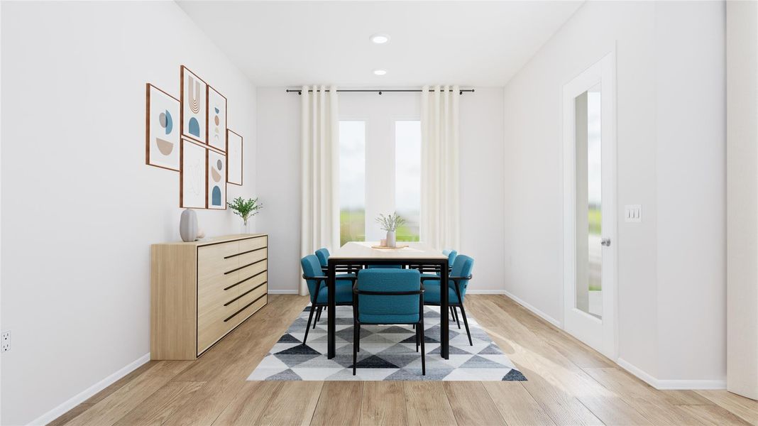 Furnished interior view inside a new home in The Preserve at Rosenberg, Rosenberg (Image 5).