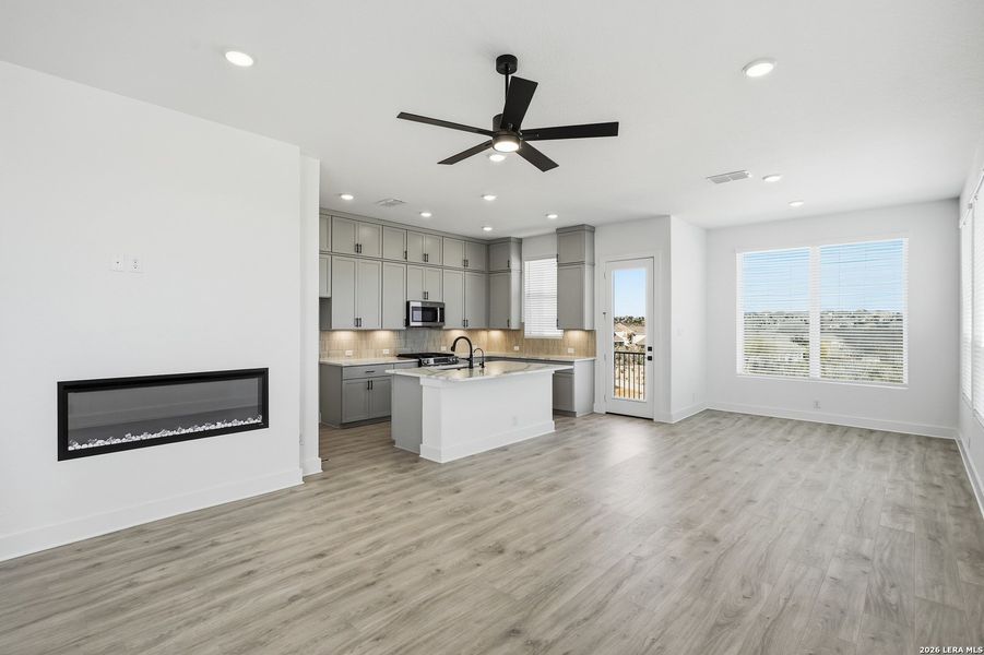 Furnished interior view inside a new home in Prominence, San Antonio (Image 16).