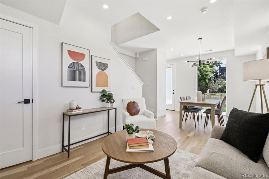 Furnished interior view inside a new home in , Denver (Image 8).