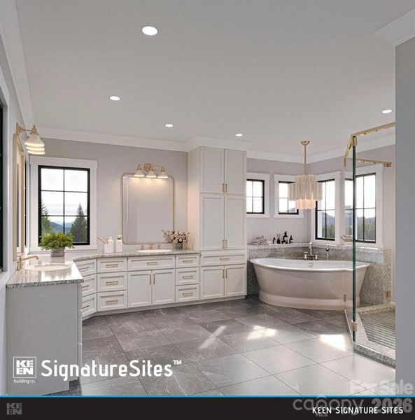 Primary Bath rendering