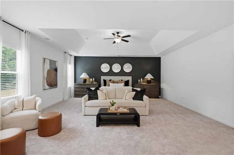 Furnished interior view inside a new home in The Stables at Ewing Chapel, Dacula (Image 34).