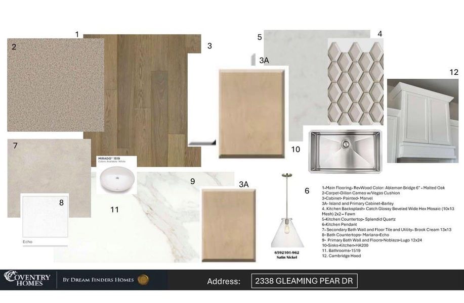 Sample of building materials used in homes in Pomona, Manvel (Image 4).