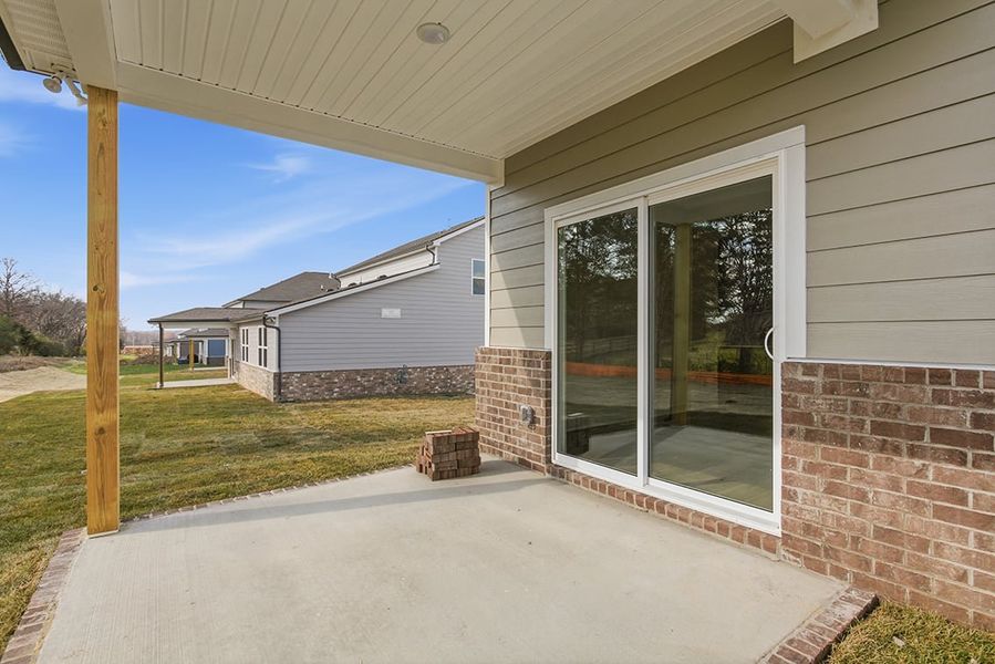 A house with a glass door. A house with a glass door.