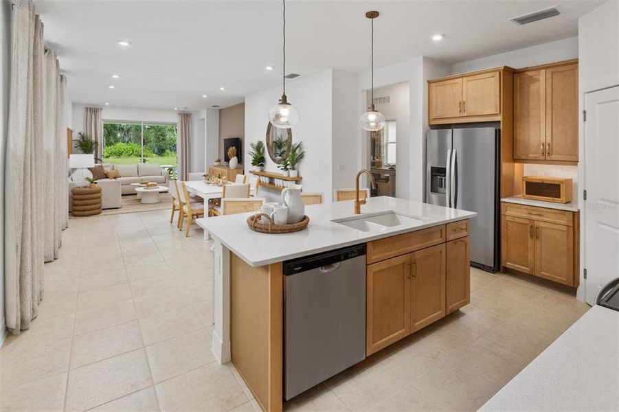 Furnished interior view inside a new home in Wellen Park, Venice (Image 12).