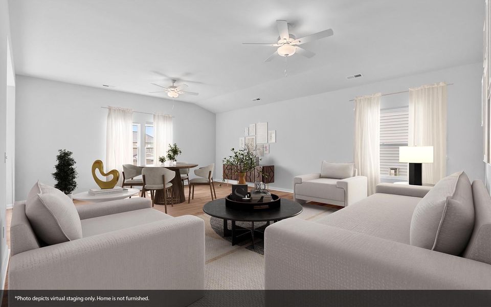 Furnished interior view inside a new home in Hanes Lake, Winston-Salem (Image 6).