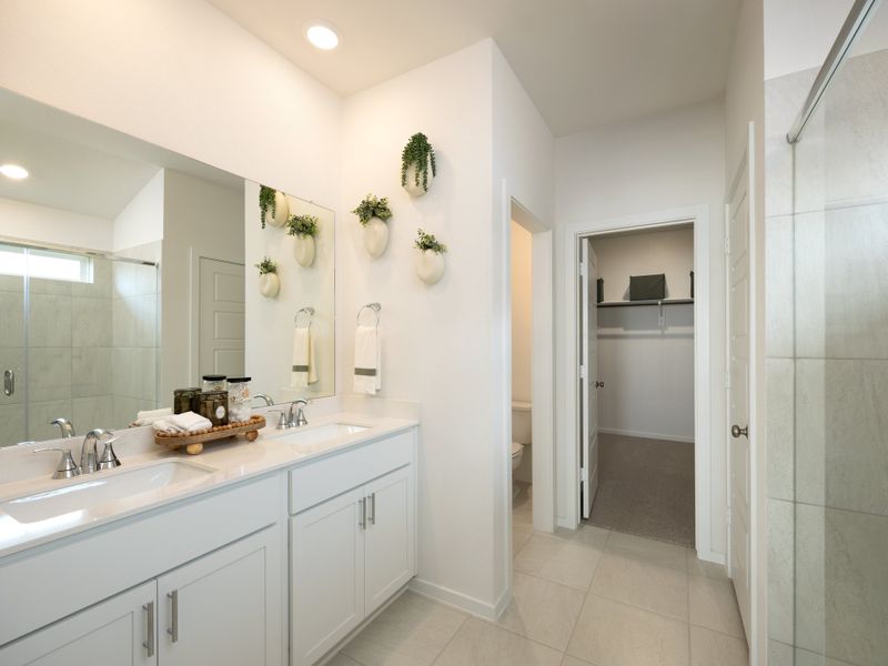 Furnished interior view inside a new home in Riviera Pines - Premier Series, Huffman (Image 9).