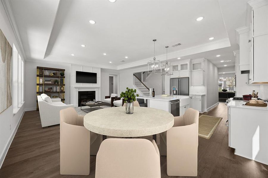 Furnished interior view inside a new home in Lincoln Pointe, Van Alstyne (Image 30). Furnished interior view inside a new home in Lincoln Pointe, Van Alstyne (Image 30).