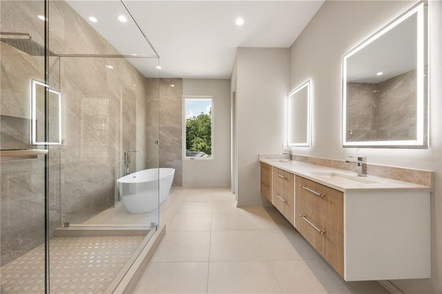 Furnished interior view inside a new home in , Sandy Springs (Image 43).