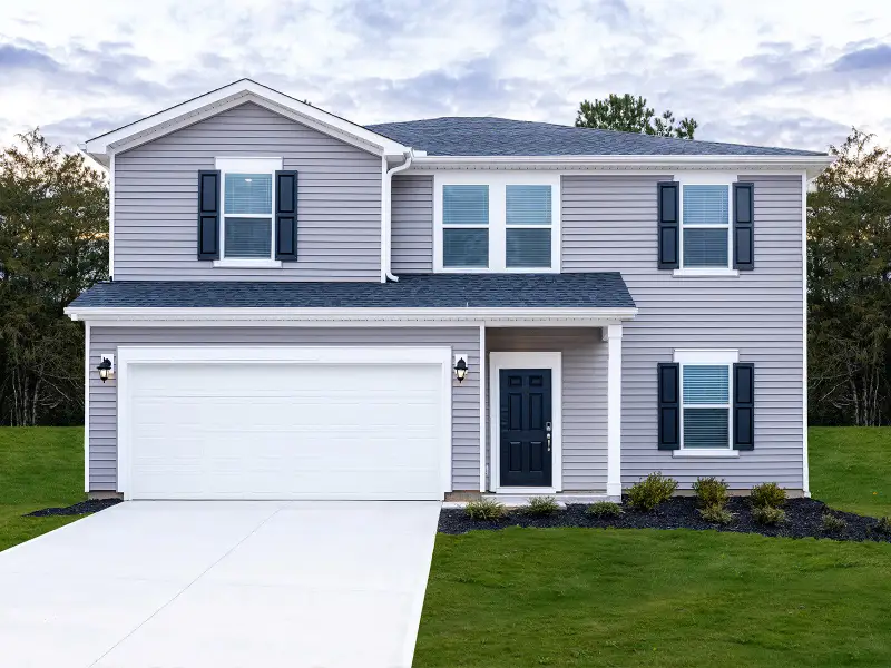 Representative exterior photo of a completed home built from the Brentwood by Meritage Homes in Chatham Forest, Duncan, SC (Image 2).