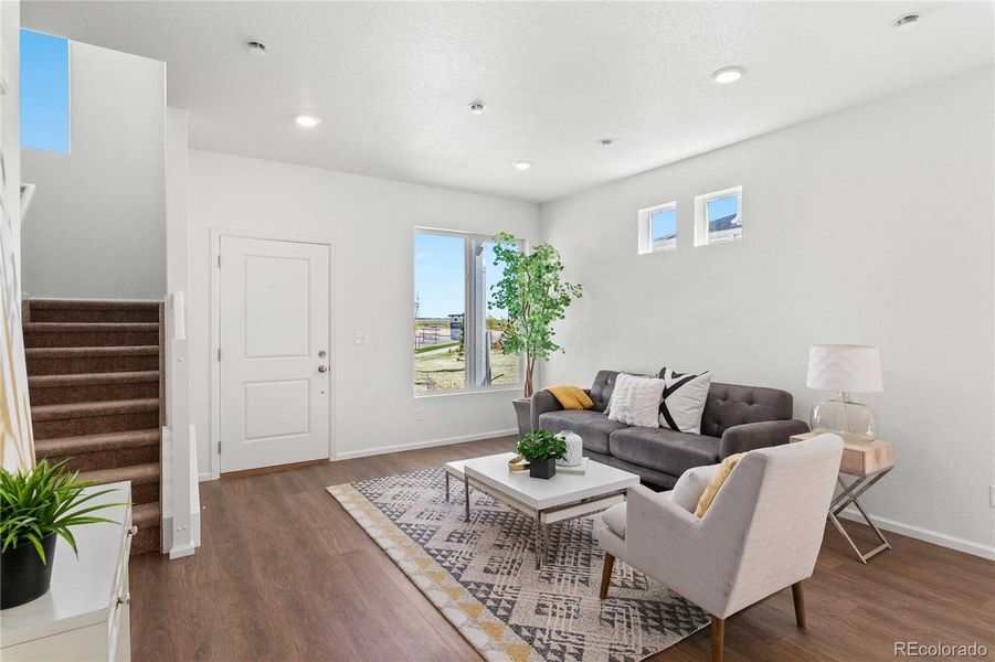 Furnished interior view inside a new home in , Aurora (Image 15). Furnished interior view inside a new home in , Aurora (Image 15).