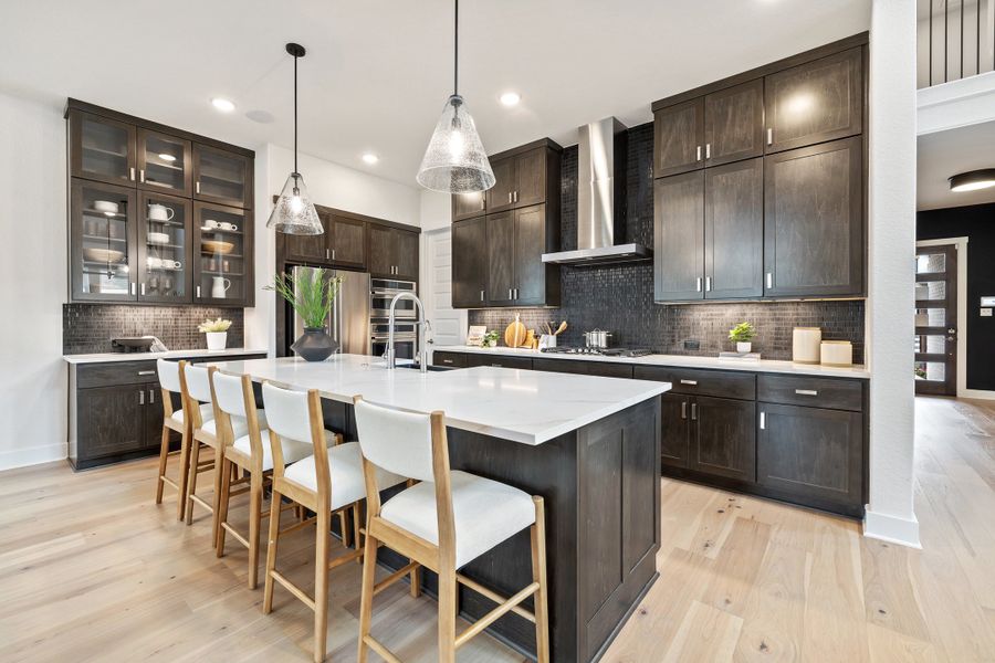 Representative furnished interior of a home built from the Linden by Tri Pointe Homes in Wolf Ranch, Georgetown (Image 22).