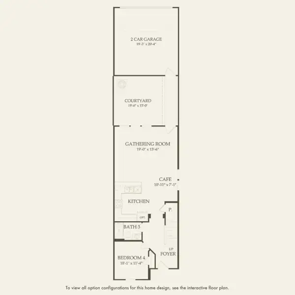 2D floor plan layout for the Trailwood - Exterior Unit by Pulte Homes in Hilliard Isle, Kissimmee, FL (Image 5). 2D floor plan layout for the Trailwood - Exterior Unit by Pulte Homes in Hilliard Isle, Kissimmee, FL (Image 5).