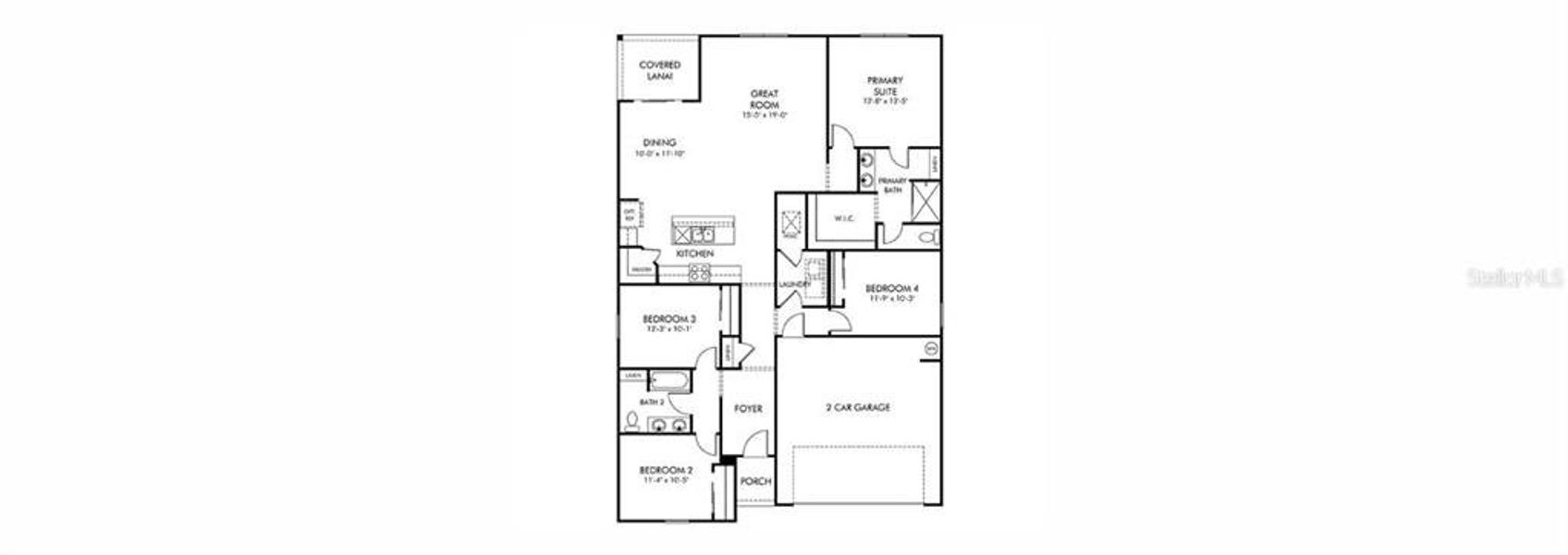 2D floor plan layout of this home in , Palm Coast, FL (Image 2). 2D floor plan layout of this home in , Palm Coast, FL (Image 2).