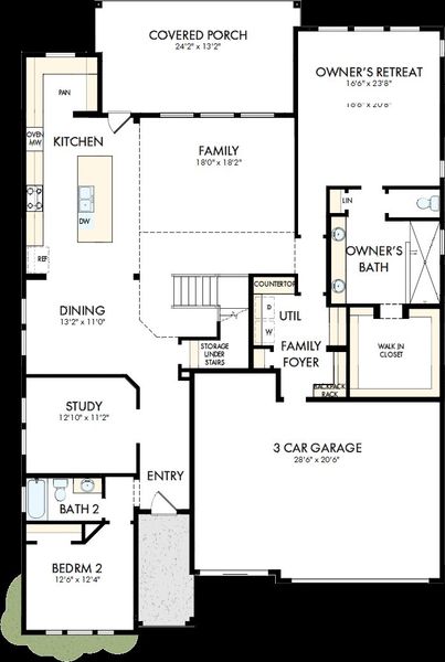 2D floor plan layout of this home in The Ridge at Northlake, Northlake, TX (Image 2). 2D floor plan layout of this home in The Ridge at Northlake, Northlake, TX (Image 2).