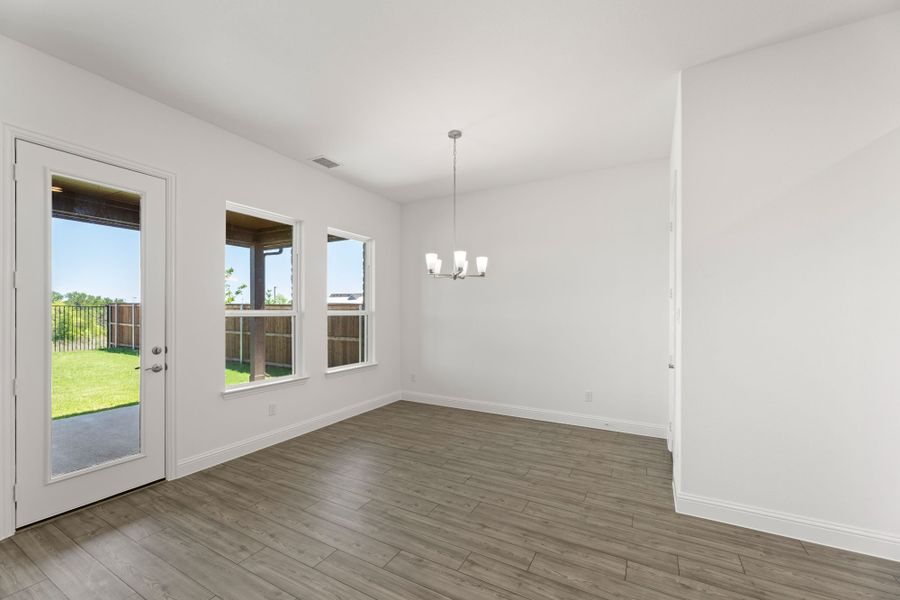 Representative unfurnished interior of a home built from the Burnet by UnionMain Homes in Elevon, Lavon (Image 34). Representative unfurnished interior of a home built from the Burnet by UnionMain Homes in Elevon, Lavon (Image 34).