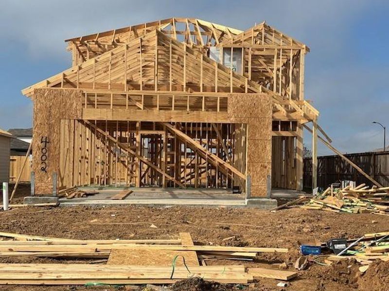 In-progress construction of a new home in Laurel Farms, Brookshire, TX (Image 19).