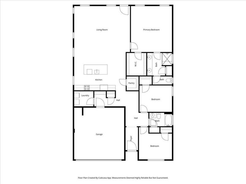 2D floor plan layout of this home in Laurel Park, Cartersville, GA (Image 5).