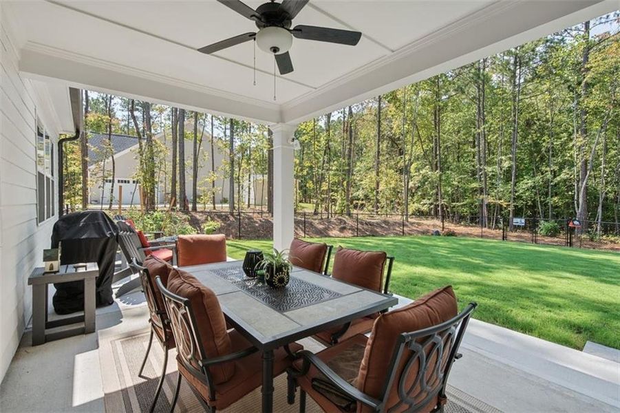 Exterior details and patio area of a home in , Douglasville (Image 3).