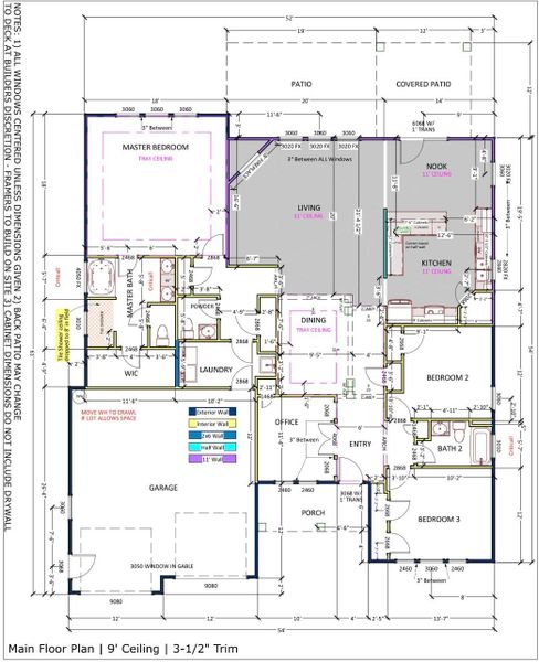 2D floor plan layout of this home in Tubbs Mountain Estates, Travelers Rest, SC (Image 3).