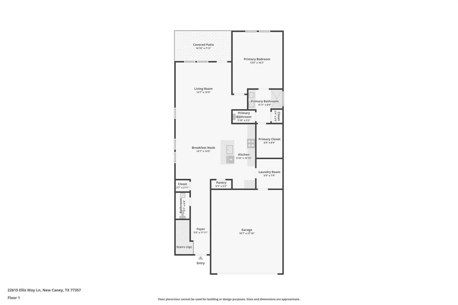 2D floor plan layout of this home in Sundance Cove - Traditional Series, Crosby, TX (Image 23).