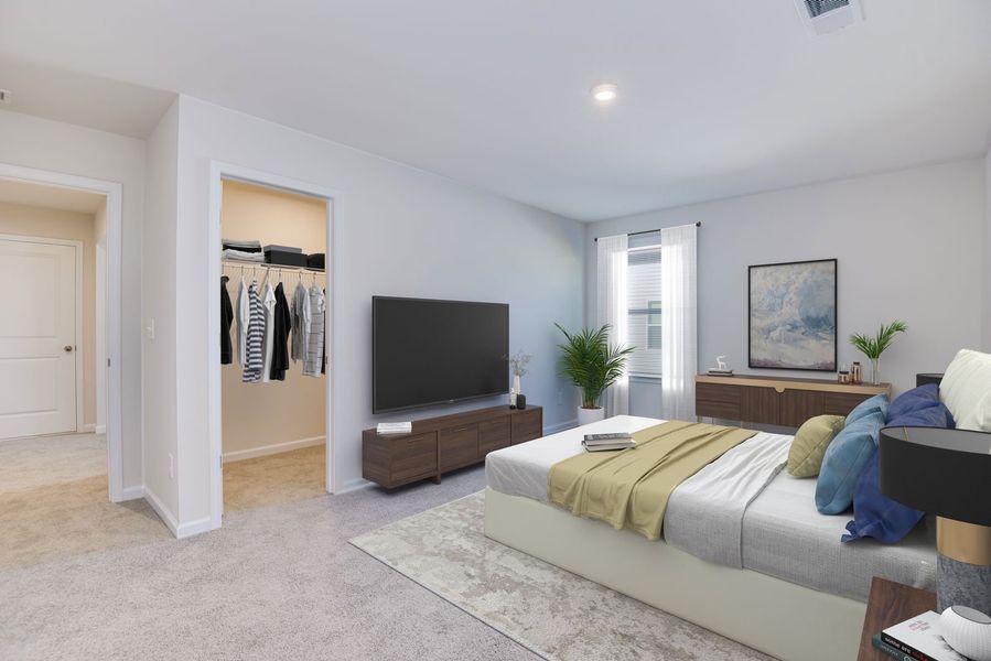 Furnished interior view inside a new home in Madison at Buice Lake, Acworth (Image 111).