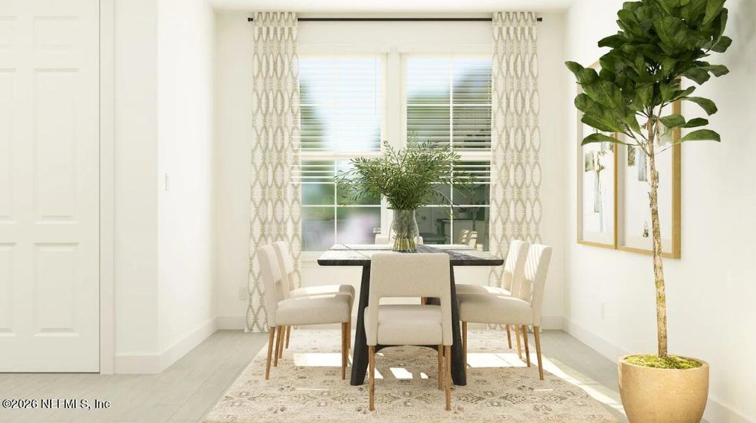 Furnished interior view inside a new home in Cove at Southwood, Jacksonville (Image 10).