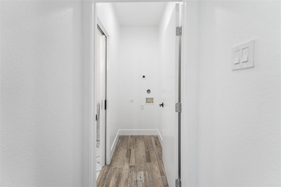 Level 2 - Stackable W/D & Half Bathroom Entry