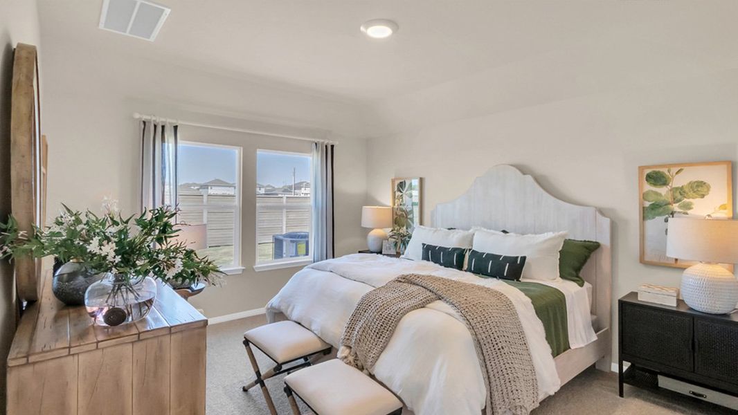 Representative furnished interior of a home built from the The Irvine by D.R. Horton in Monarch Ranch, Manor (Image 16). Representative furnished interior of a home built from the The Irvine by D.R. Horton in Monarch Ranch, Manor (Image 16).