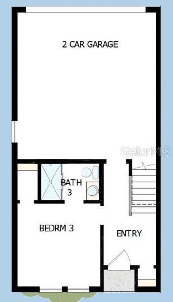 2D floor plan layout of this home in Apex at Seminole Heights, Tampa, FL (Image 3). 2D floor plan layout of this home in Apex at Seminole Heights, Tampa, FL (Image 3).