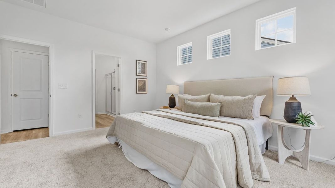 Furnished interior view inside a new home in Bluffs at Sun Colony, Longs (Image 13). Furnished interior view inside a new home in Bluffs at Sun Colony, Longs (Image 13).