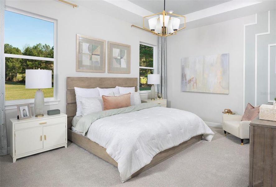 Furnished interior view inside a new home in Pasadena Ridge Master, Dade City (Image 9).