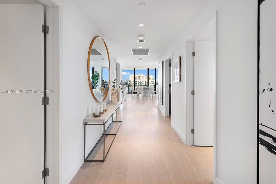 Furnished interior view inside a new home in , Miami Beach (Image 12).